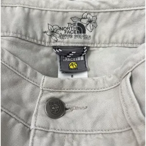 The North Face A5 Series Mini Shorts Size 8 Khaki Canvas Cargo Hiking Gorpcore thumbnail 6