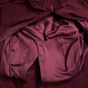 R&M Richards Burgundy Sequin & Beaded Full Length Evening Prom Gown SZ 6 thumbnail 13