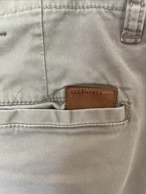 All Saints Khaki Ankle Length Chinos 28 thumbnail 3