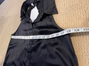 ZARA satin shirt dress size XS thumbnail 5