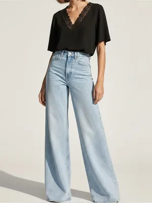 SÉZANE Sylla Blouse, Black, FR34/US2 thumbnail 2