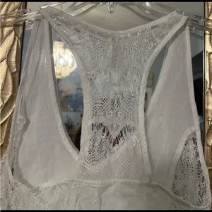 Free People lace trimmed tank top. Size XS thumbnail 5