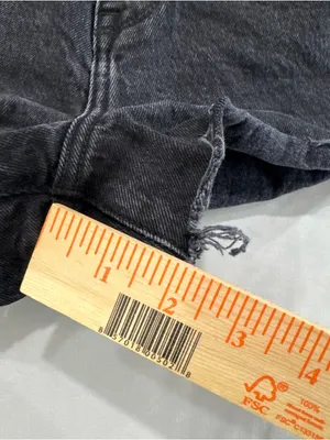 Abercrombie & Fitch High Rise Mom Shorts Black Size 28‎ 6 thumbnail 4