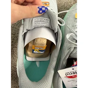 New Skechers Slip-Ins Aero Pulse Gray Aqua Women’s Sneakers Size 6.5 thumbnail 4