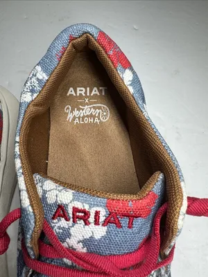 Ariat x Western Aloha Floral Canvas slip on Sneakers floral Hawaiian 8 casual thumbnail 7