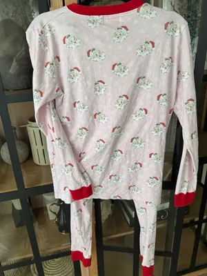 Smockingbird Pajamas set Vingage Santa pima cotton Christmas long sleeve pants thumbnail 5