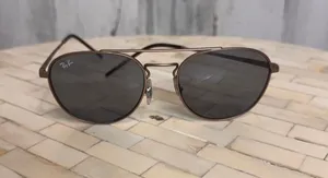Ray-Ban RB3589 Double Bridge Sunglasses Unisex Bronze Brown Gray 55-18-140 thumbnail 1