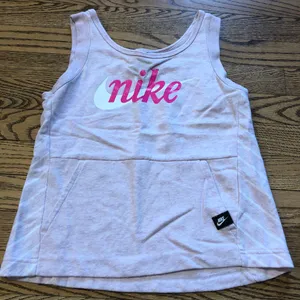 Nike Logo Tank  Sweatshirt Material Pink thumbnail 1