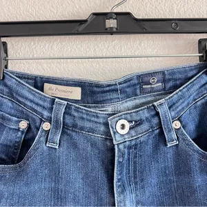 AG Adriano Goldschmied Women's The Premiere Skinny Straight‎ Blue Jeans thumbnail 4