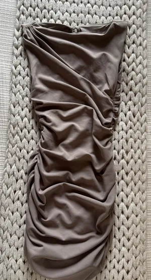 Abercrombie & Fitch Ruched Boatneck Mini Dress thumbnail 1