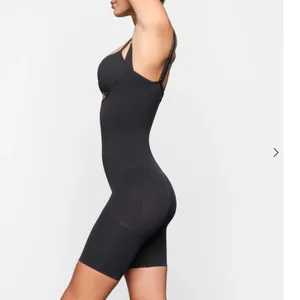 NEW‎ SKIMS Seamless Sculpt Butt Lifting Open Bust Bodysuit in Onyx Size M thumbnail 3