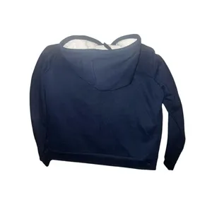 ✨Hollister Co. FAUX SHEARLING-LINED ZIP-UP LOGO GRAPHIC NAVY SZ LARGE HOODIE✨ thumbnail 6