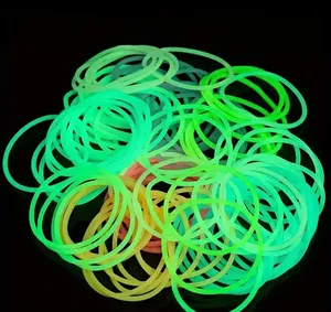 10pc Glow-in-the-Dark Silicone Mix Bracelet Set - Unisex thumbnail 7