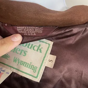 Jolly Lumbuck Leather Jacket Womens Size Xs Brown Zip Up Jackson Hole Wyoming thumbnail 12