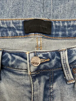 Buckle Light Blue Distressed Wide-Leg Relaxed Jeans thumbnail 8
