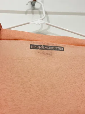Gymshark x Nikki Blackketter Medium Peach Asymmetrical Hem Athleisure Top thumbnail 6