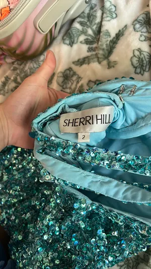 Sherri Hill Dress Homecoming Blue thumbnail 2