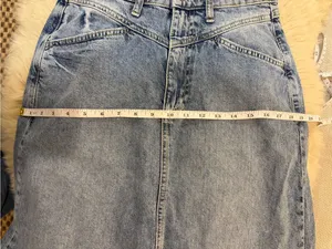 We The Free Free People Come As You Are Denim Maxi Skirt 27” Waist thumbnail 10