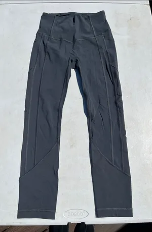 lululemon athletica Charcoal Gray Performance Leggings thumbnail 1