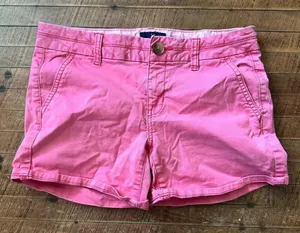 American Eagle pink Barbiecore size 4 midi shorts thumbnail 1