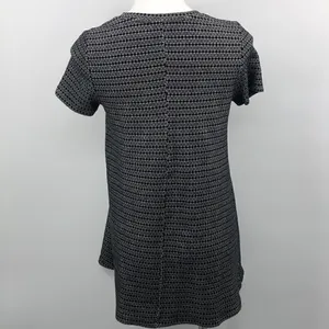 Zara black white print short sleeve fall dress thumbnail 4