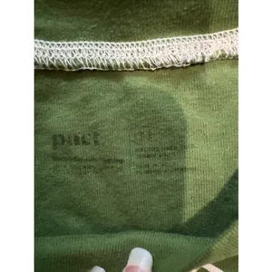 Pact 2 Piece Pajama Set Organic Cotton Green Birch Trees Cabincore Holiday thumbnail 4