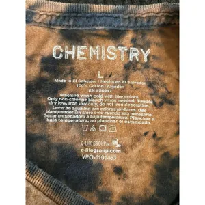 Chemistry‎ "Rock Tour" Graphic Short Sleeve Round Neck T-Shirt Tie Dye Size L thumbnail 5