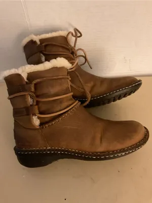 UGG Chestnut Brown leather   Shearling Caspia Boots US 7 thumbnail 7