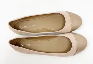 ROHB Corsica II Rose Suede Rose Gold Cap Toe Flats Size 5 NWT thumbnail 5