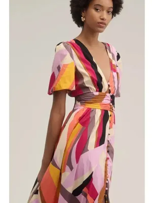 Anthropologie Katerina Button-Front Dress thumbnail 3
