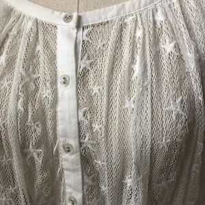 Anthropologie Akemi + Kin White Star Bell Sleeve Top S thumbnail 7