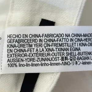 Massimo Dutti 100% Linen High Waisted Barell Leg Relaxed Pants Size 2 White thumbnail 7