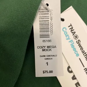 Aritzia Tna Cozy Fleece Mega Mock sweatshirt thumbnail 3