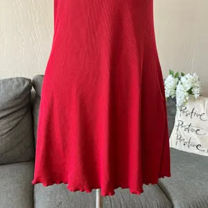 Red Lace Trim Nightgown Size XS thumbnail 3