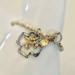 Envious cross charm bracelet Silver thumbnail 4