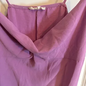 See You Monday Lilac Stripy Twist Front Slip Dress Sz Medium thumbnail 2