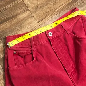 Red Vintage GITANO High waisted straight leg jeans (Vintage size 10/ US Size 6/ Waist 28”) thumbnail 4