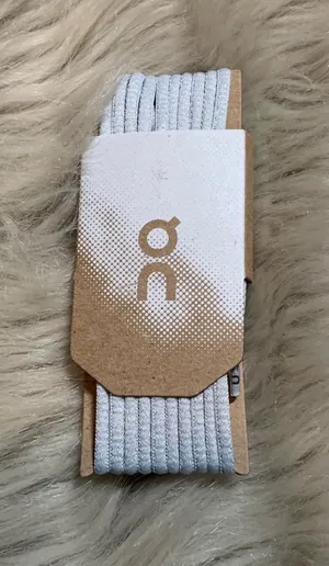 On Cloud Sneakers Shoe Laces Gray White Replacement NEW thumbnail 1