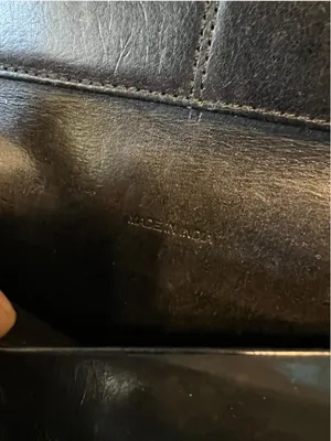 Vintage Coach Madison Black Leather Slim Envelope Trifold Wallet Made in Italy thumbnail 8