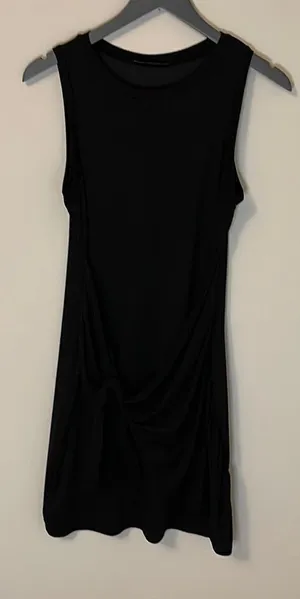 Lillusory Women's Tie Knot Dress Tank Sleeveless Midi Party Flowy Black Medium‎ thumbnail 1