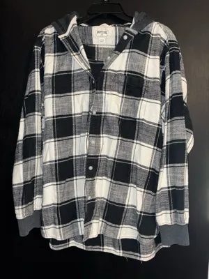 American Eagle Hooded Flannel thumbnail 1