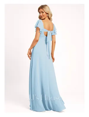 JJ's House Bridesmaid Dress A-line Ruffle Chiffon Dress thumbnail 2
