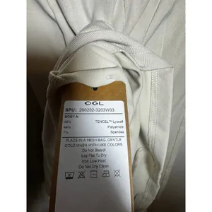 OGL Move Beige Pleated Midi Skirt Casual Pull On A Line Skirt Women Size S thumbnail 5