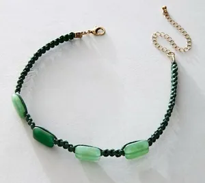 NWT Free People Sweet Carolina Choker In Green thumbnail 1