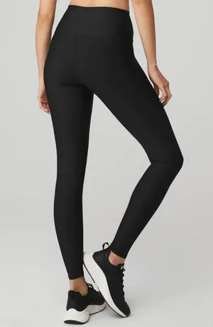 Alo NWT AIRLIFT HIGH-WAIST Airlift Black Leggings XS Full Length thumbnail 1