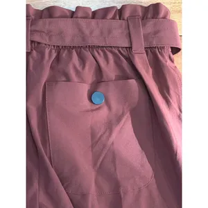 Athleta Paperbag Waist Pants‎ Womens Brown Tapered Belted Cargo Size 4 thumbnail 3
