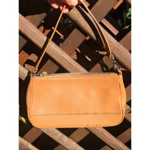 Coach Tan Leather Demi Baguette Shoulder Bag Vintage Y2K 7785 thumbnail 3