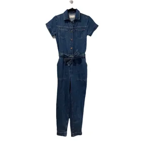 FatFace Denim Jumpsuit Size 2 Imogen Boilersuit 100%Cotton Utility Rosie Minimal thumbnail 2
