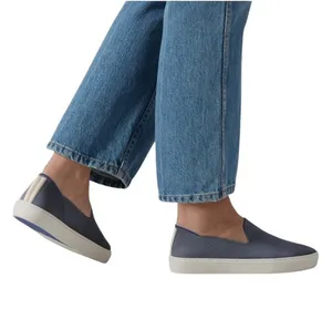 Rothy’s The Original Slip On Sneaker Navy Blue Knit Women’s 6.5 thumbnail 1