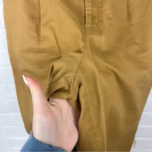 LOFT Khaki High Rise Button Detail Casual Pants Size 4 thumbnail 7